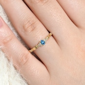 アウイナイト ドイツ産 リング 0.08ct D0.06ct k18
