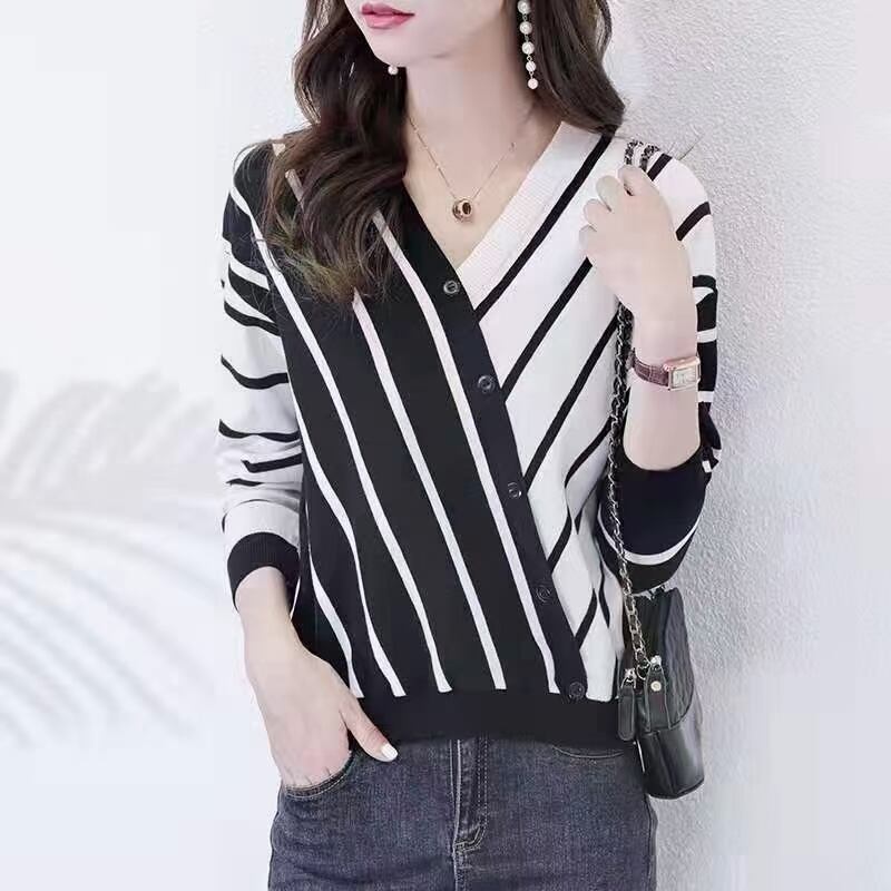 斜めラインニット AJ12541-8819