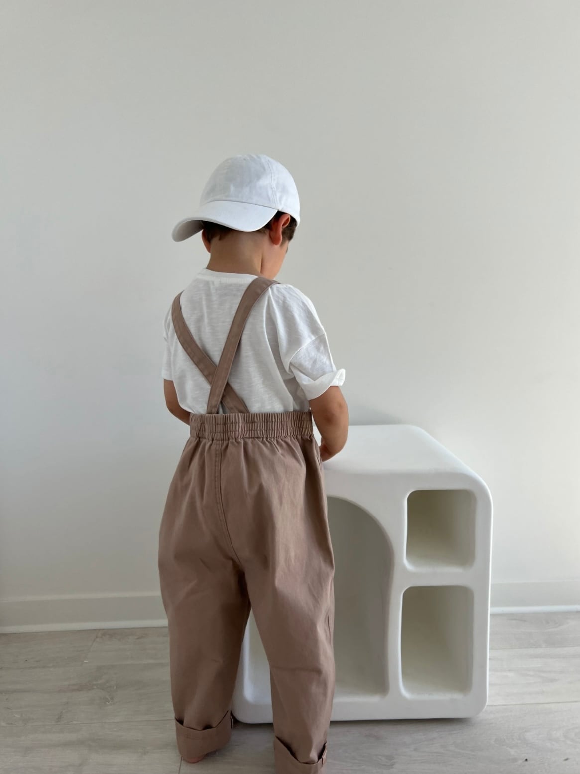 【即納/送料無料】twin collective / Bowie Bubble Overall -Latte-