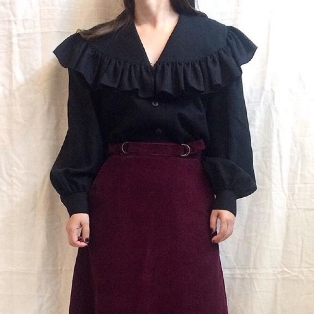 Yves Saint Laurent ruffle blouse