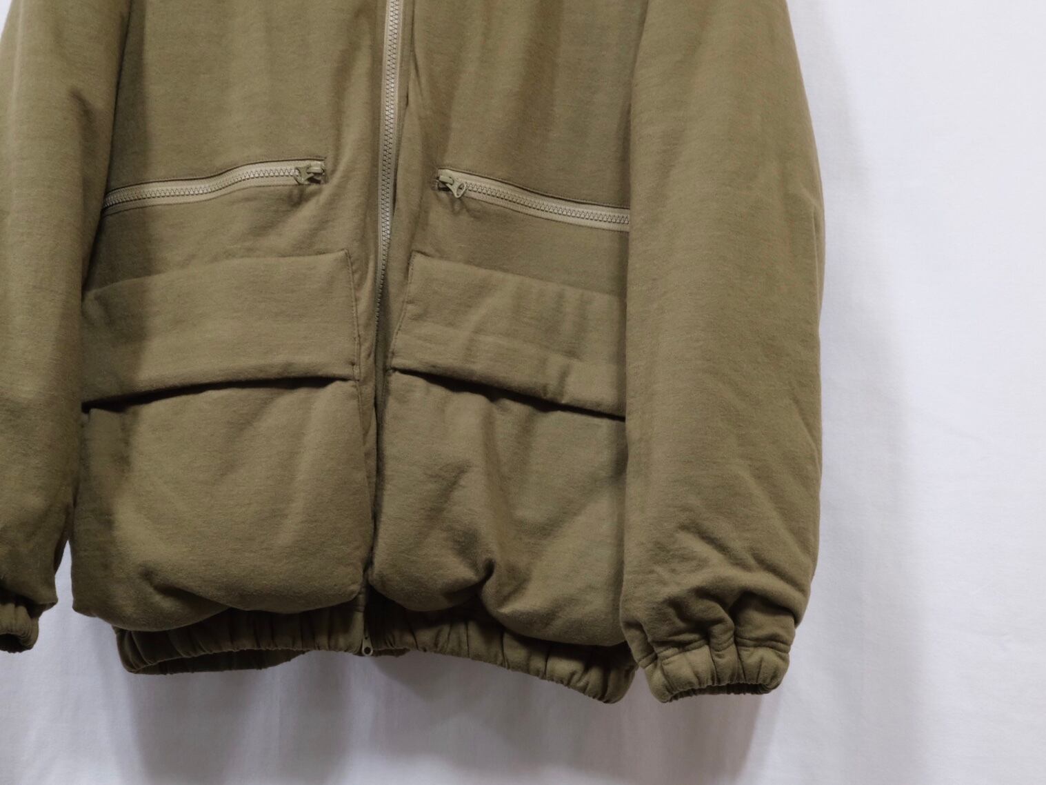 KANEMASA PHIL” High Gauge Milled Wool Padded Blouson Khaki