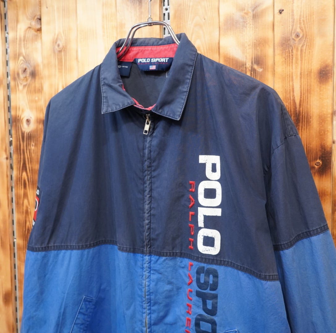 90s polosport ralphlauren ドリズラージャケット M位/スイングトップ