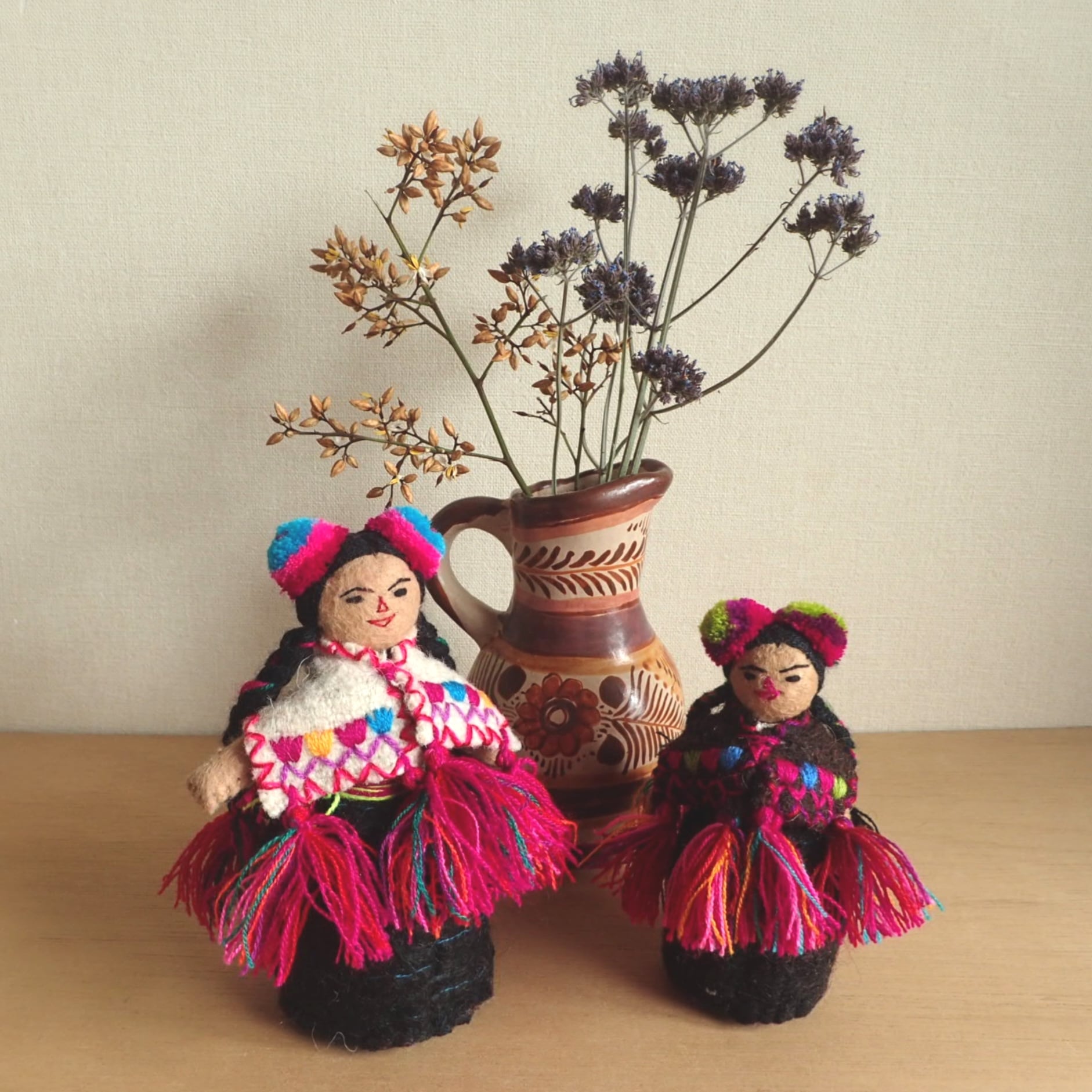 メキシコ サンファンチャムラ民族衣装人形・M gururi