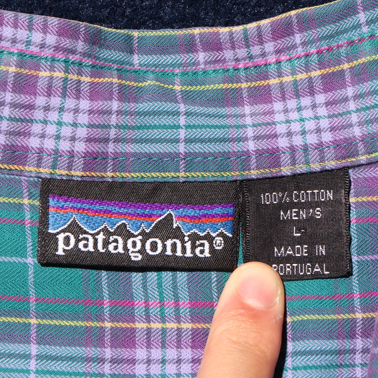 美品 L 90s初期 ポルトガル製 Patagonia L/S Flannel Shirt パタゴニア 長袖 チェック ネルシャツ
