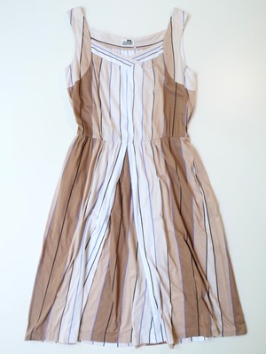 Germany stripe sleeveless dress
