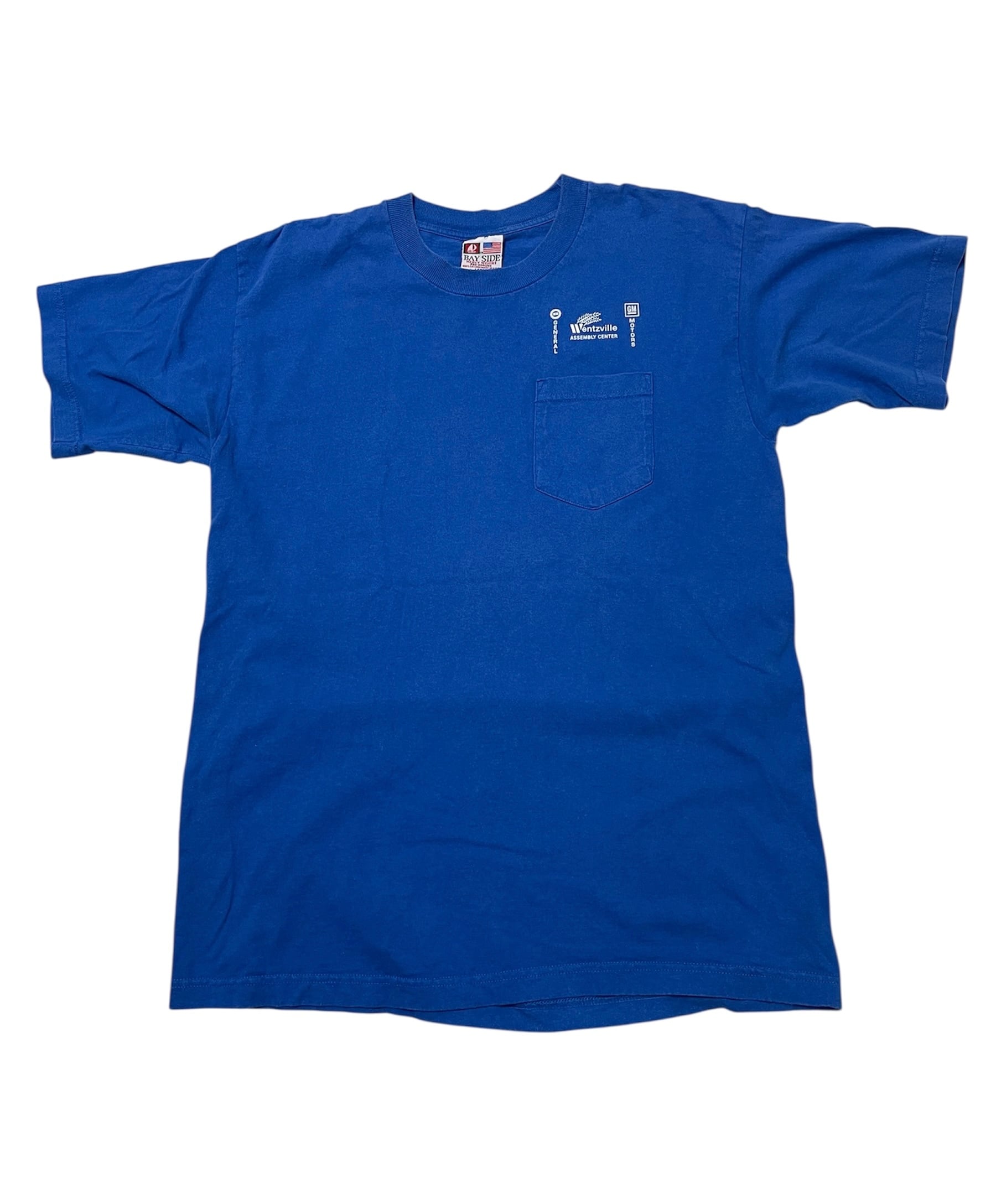 made in USA 企業モノ ポケT GM ゼネラルモーターズ ポケット Tシャツ