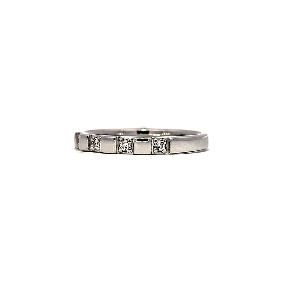 【18金 プラチナ マリッジリング 結婚指輪】K18 Pt950 天然ダイヤモンド 結婚指輪  マリッジリング ペアリング シリーズ033