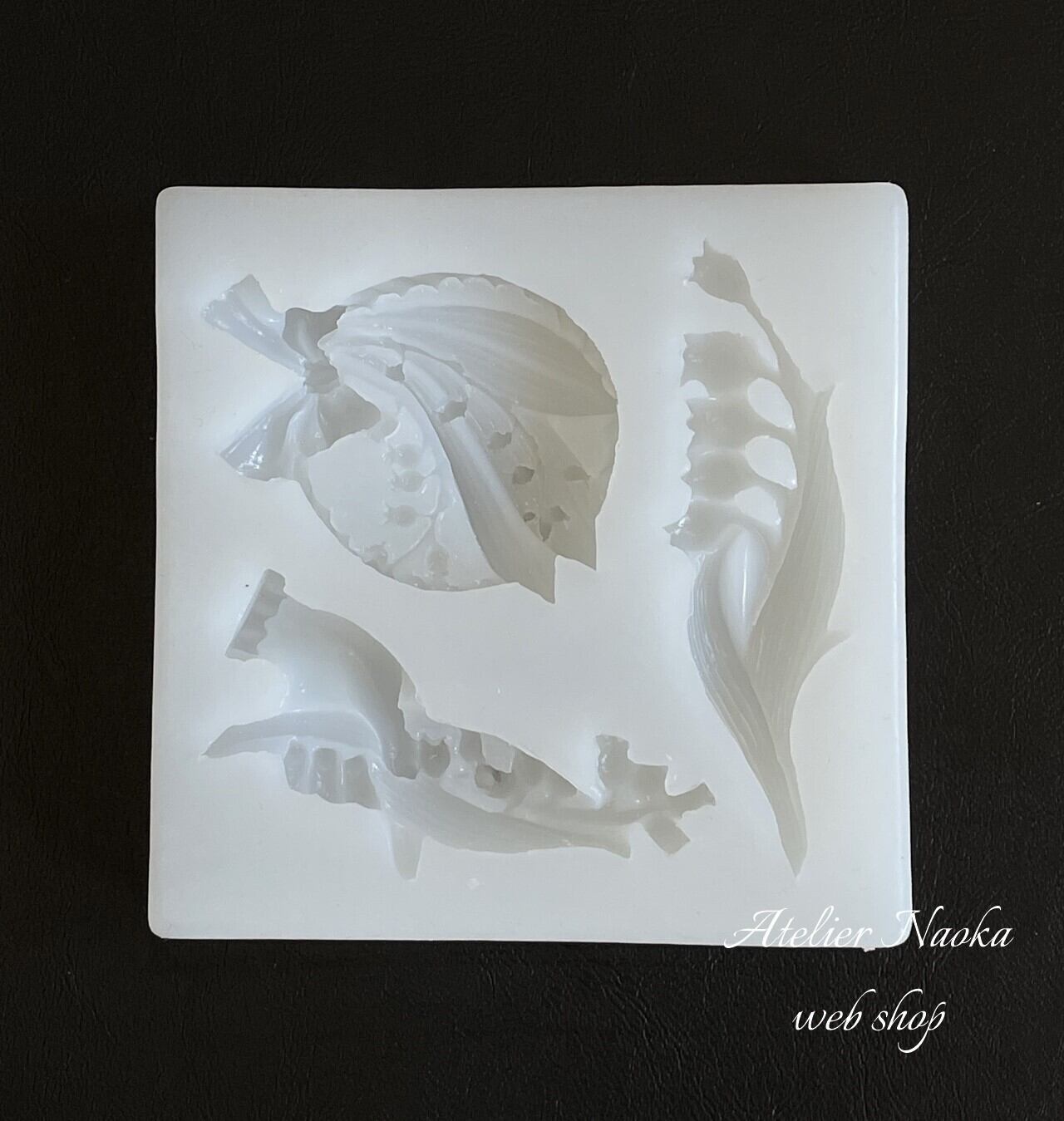 すずらん (3種類SET) シリコンモールド | シリコンモールド・クレイ