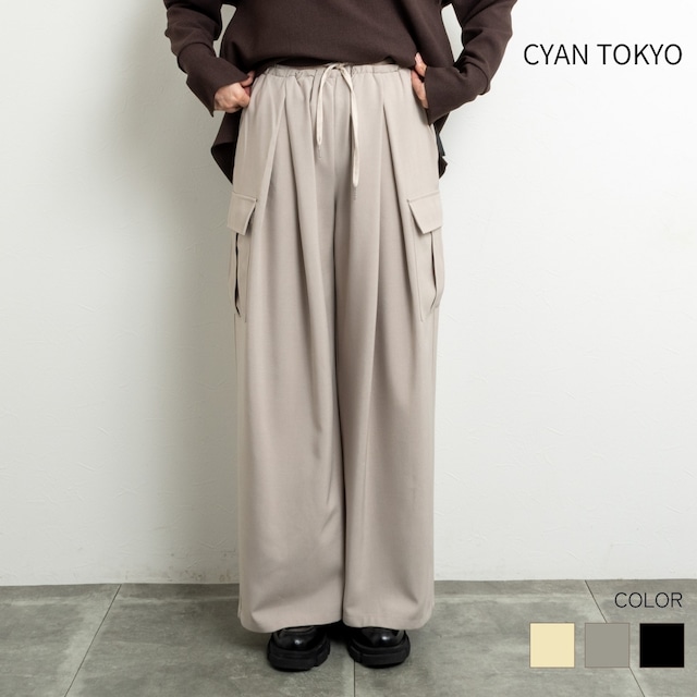 【CYAN TOKYO／シアン トーキョー】レイヤーウェストクロスタックカーゴ