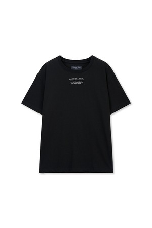 [Matin Kim] LABEL POINT LETTERING TOP IN BLACK 正規品 韓国ブランド 韓国通販 韓国代行 韓国ファッション マーティンキム matinkim 日本 店舗