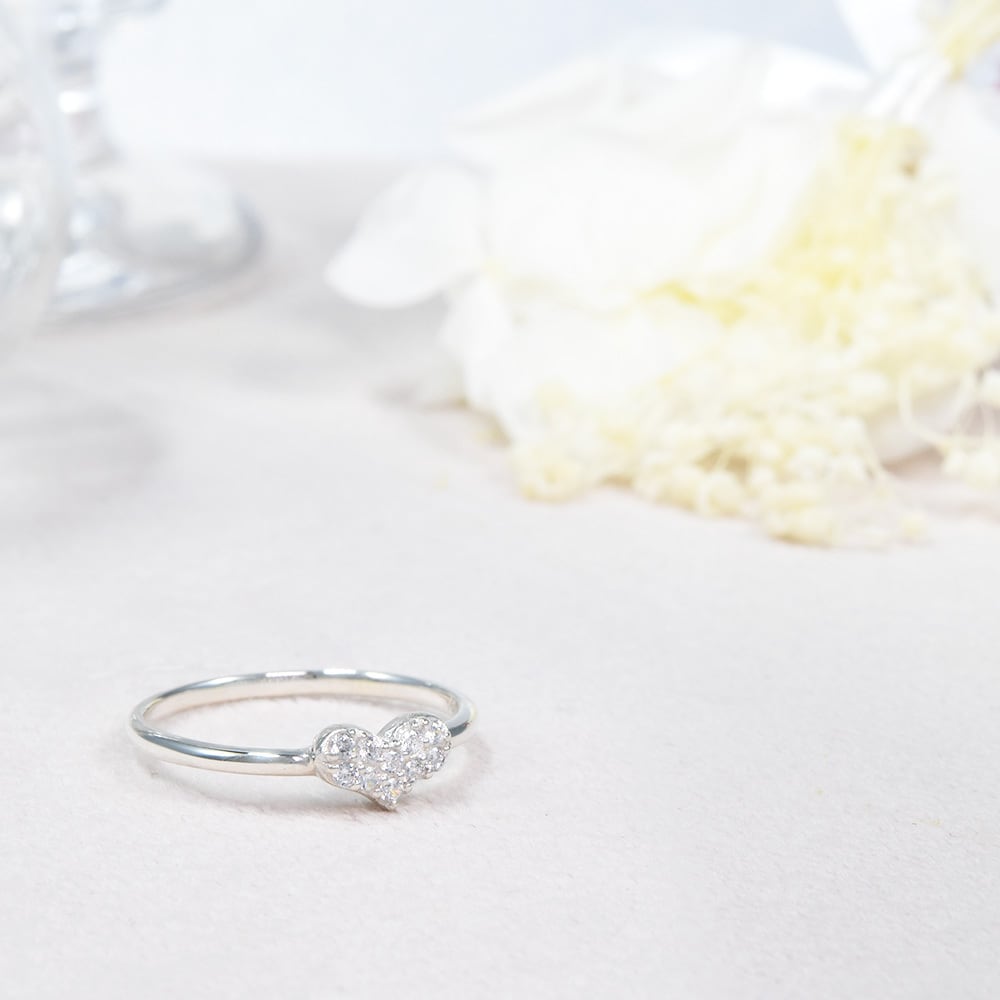 大人ハート リング SV925 シルバー CG072CIBS | kyfactory