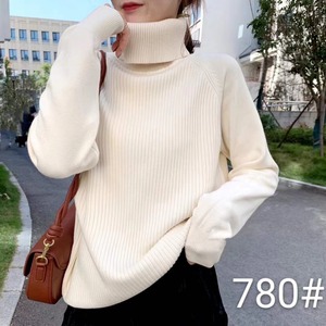 ラグラン切り替え タートルニット　AJ111-780