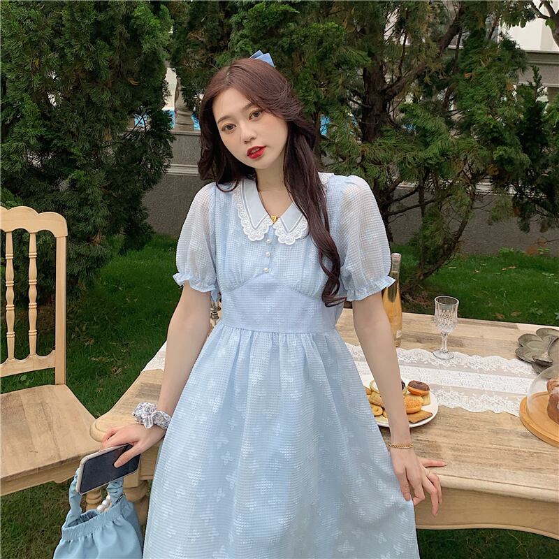 バンク 散逸 政治的 パフスリーブ ワンピース 半袖 Fandmtm Org