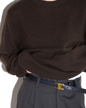 Nomàt "YAK Crew Neck Sweater〔Dark Brown〕"