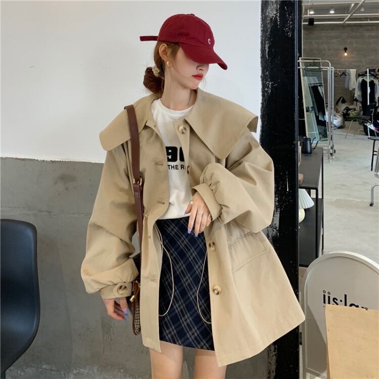 秋新作 コート ミディアム丈 アウター 韓国風 レディース服 人気アイテム 着回し