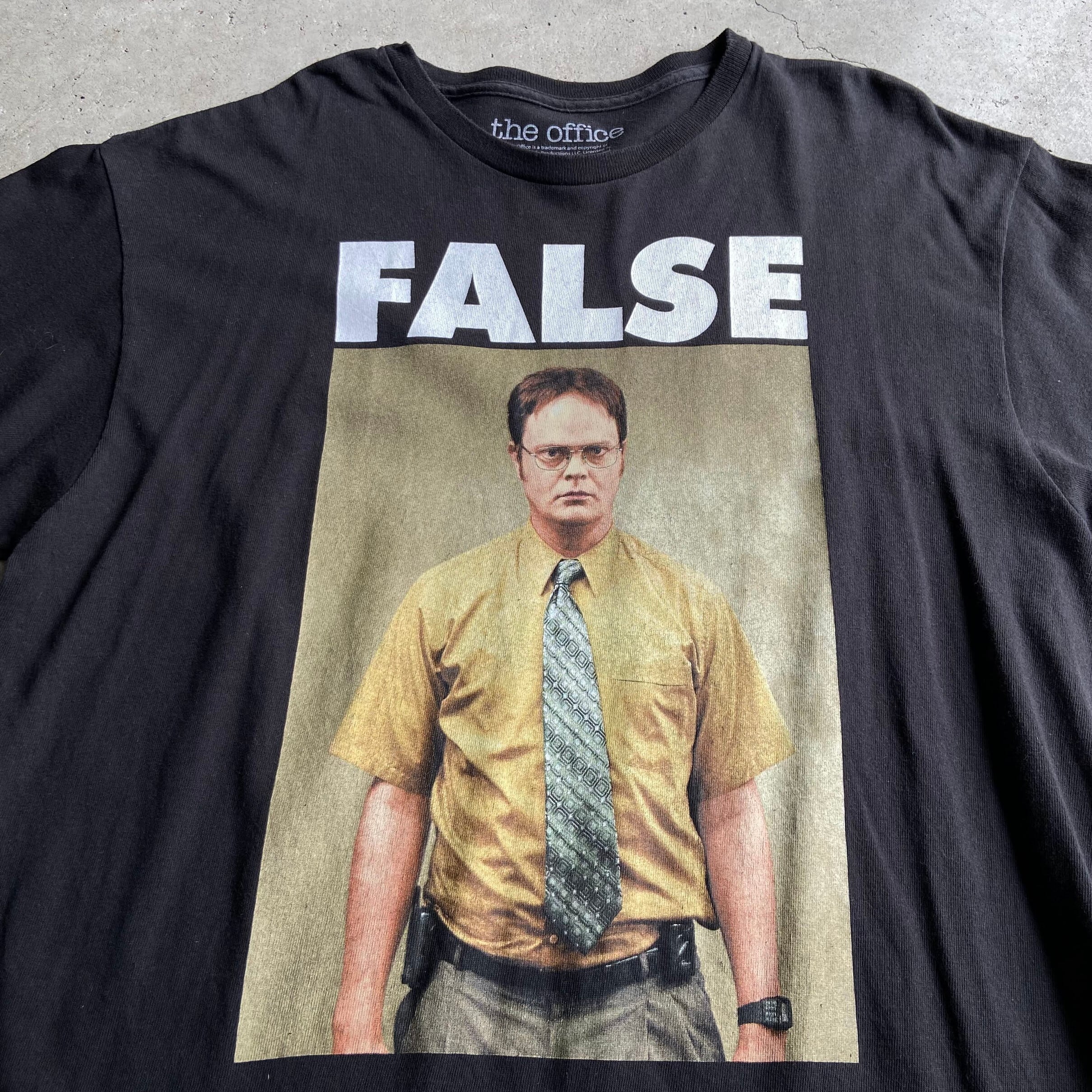 USA【アメリカ❗️】TシャツThe Office FALSEフォトプリント