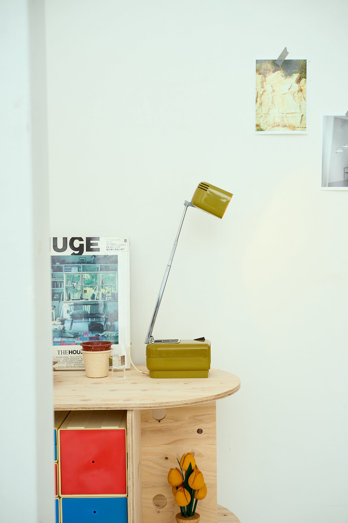 70's デスクライト 昭和レトロ オレンジ SHARP テーブルライト 当時物