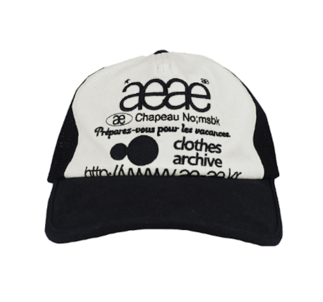 [AEAE] WEB LOGO MESH CAP [BLACK] 正規品 韓国ブランド 韓国通販 韓国代行 韓国ファッション