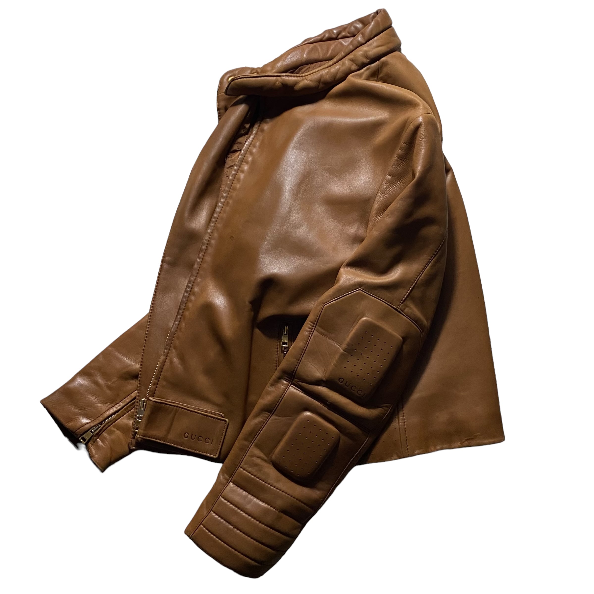 vintage GUCCI by TOM FORD leather riders jacket | Pay ID