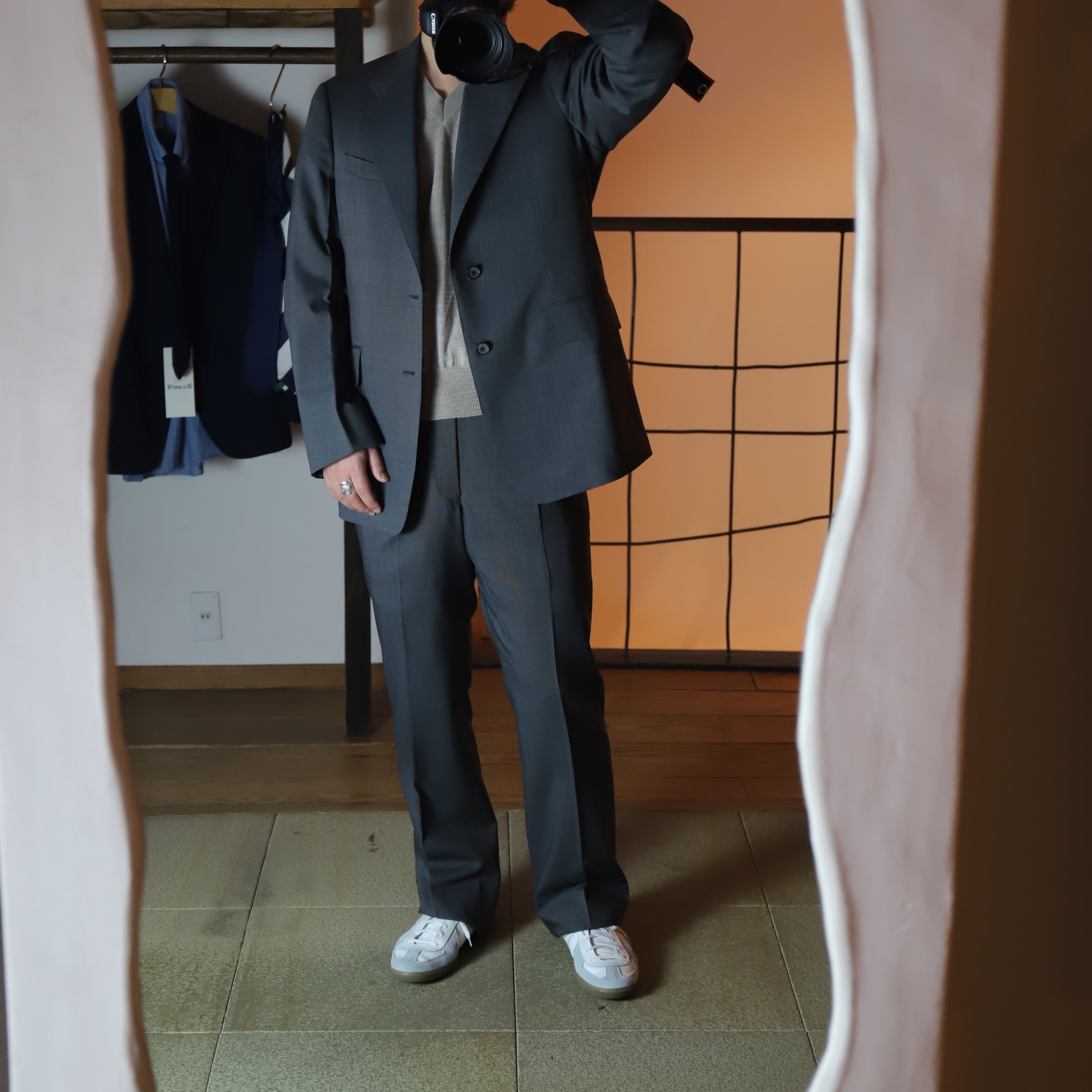 MAATEE&SONS / SET UP TROUSER 3 pinhead | TIBETAN MARKET