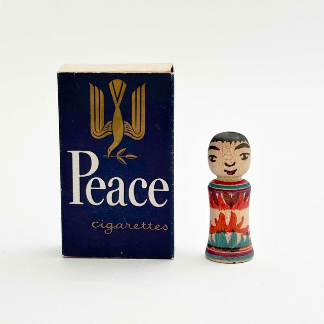 今晃工人 / 嶽時代 小寸こけし（菊三段）