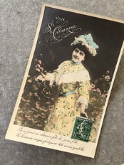 1900s France antique 永遠の淑女たち ポストカード 3p