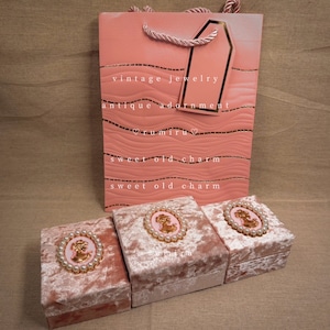 真珠カメオギフトラッピングセット(BOX×ショッパー)