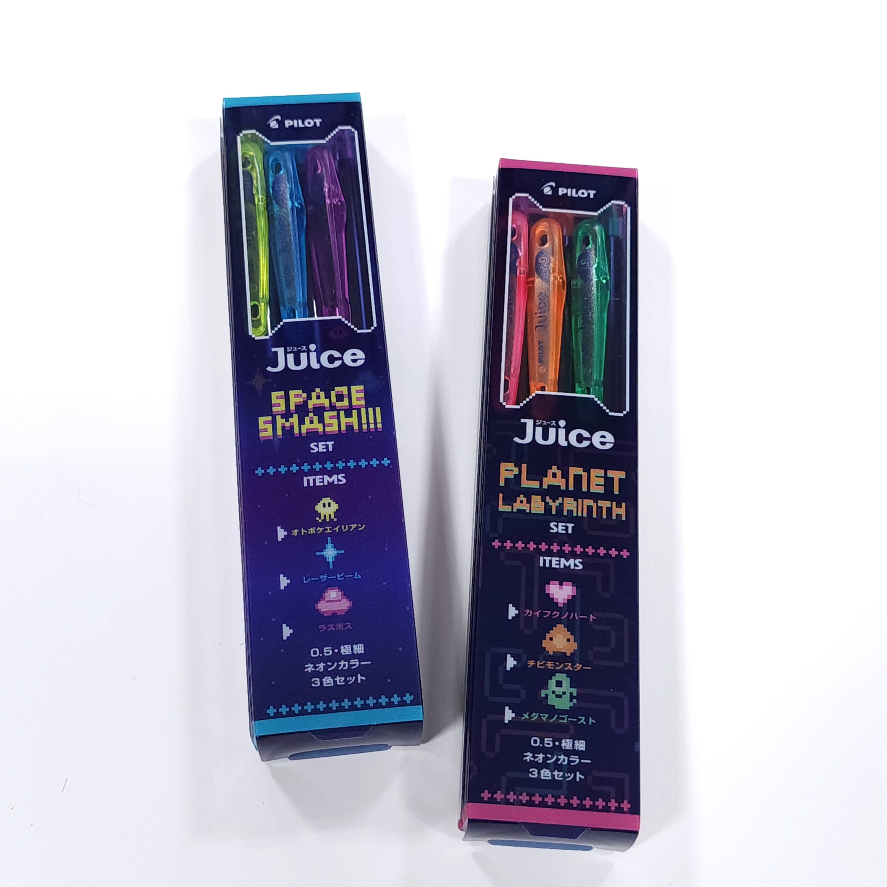 【PILOT】Juice(ジュース) ネオンカラー3色セット ゲルインキボールペン