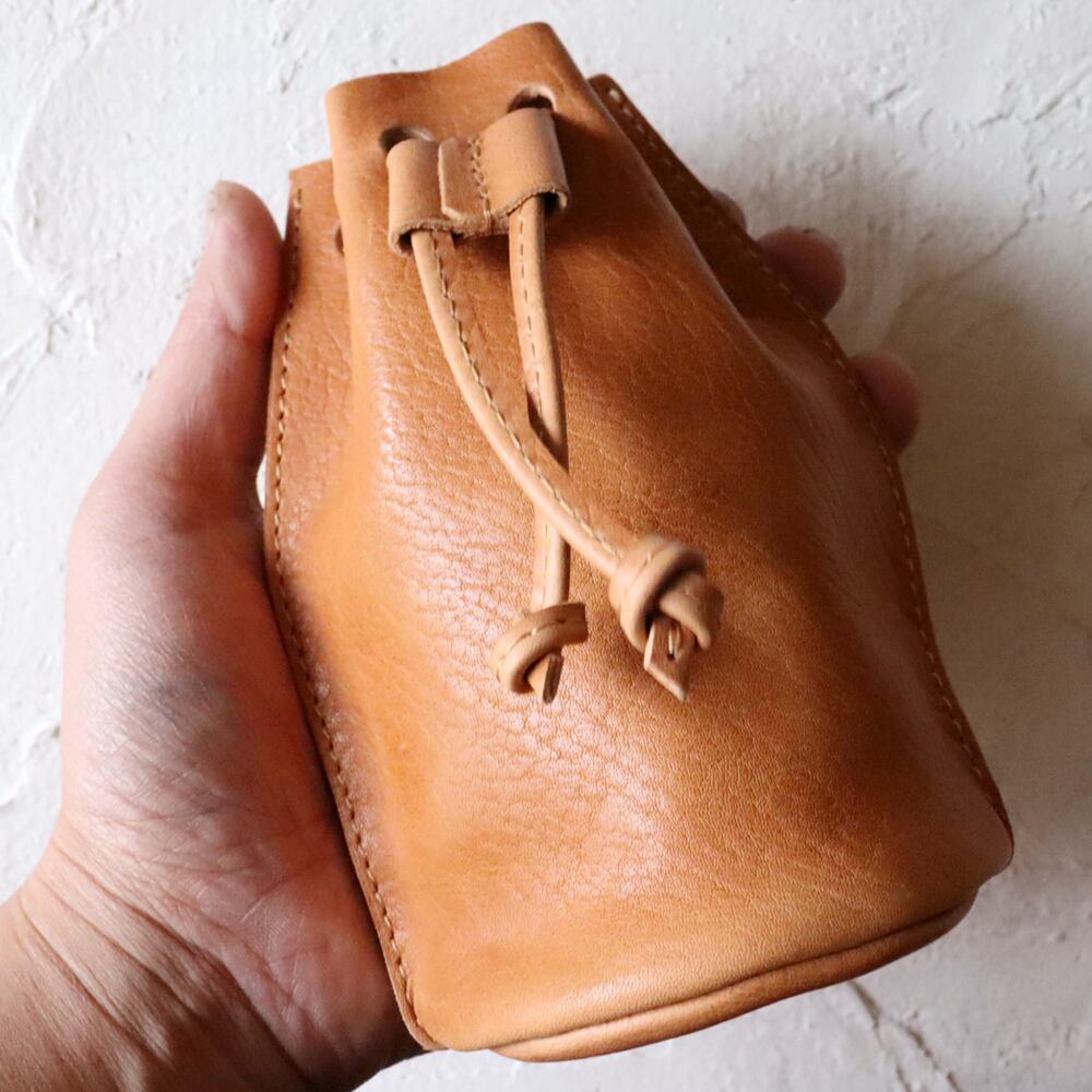 ハンドメイド レザーミニ巾着 小物入れ 本革 ds11291 | BALSABIANCO