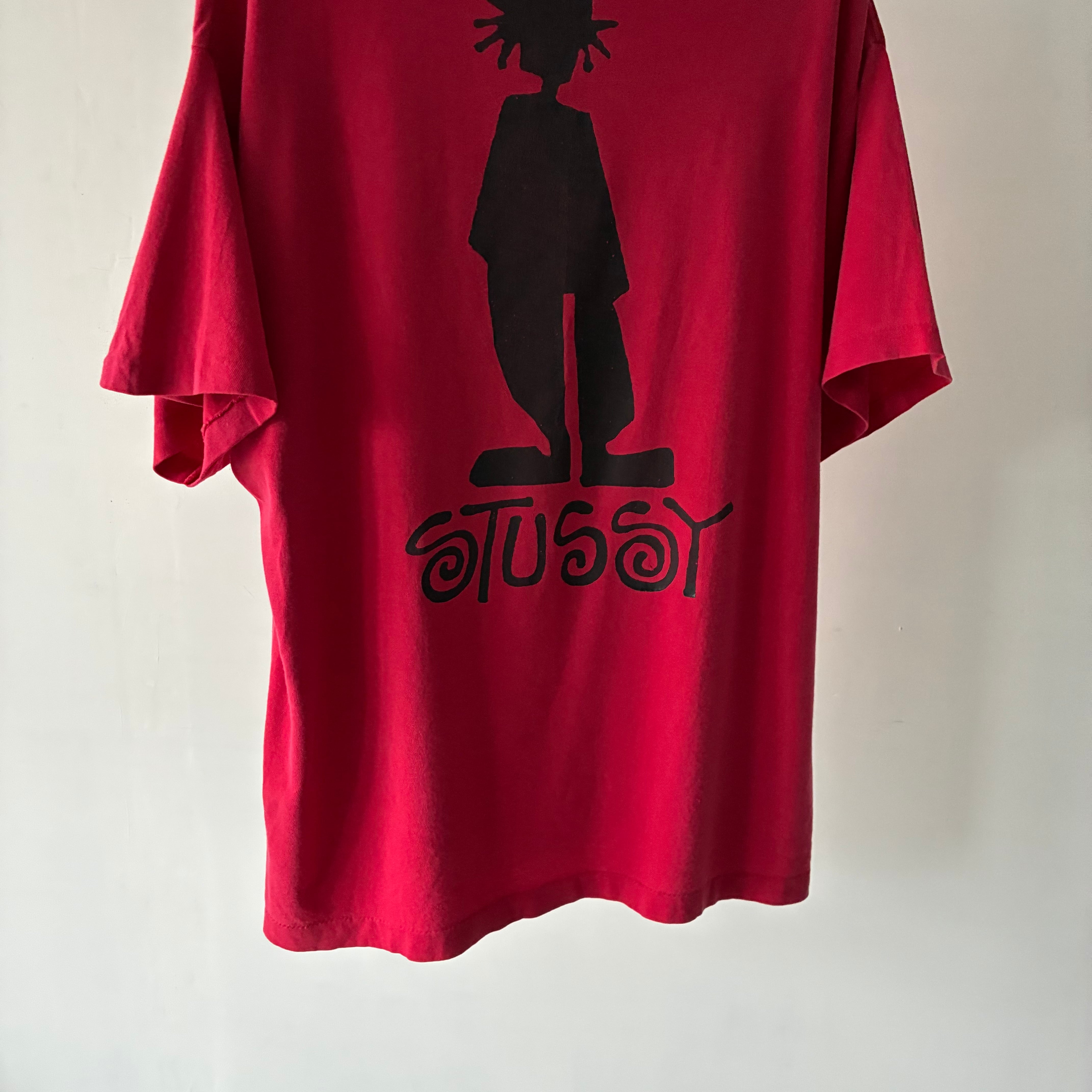 STUSSY- 80's shadow man print T-shirt | ROOT online
