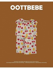 韓国子供服 / 26winter / oottbebe / チェリーパフニットセットアップ / ベビー&キッズ / 冬服 *XS~XL*