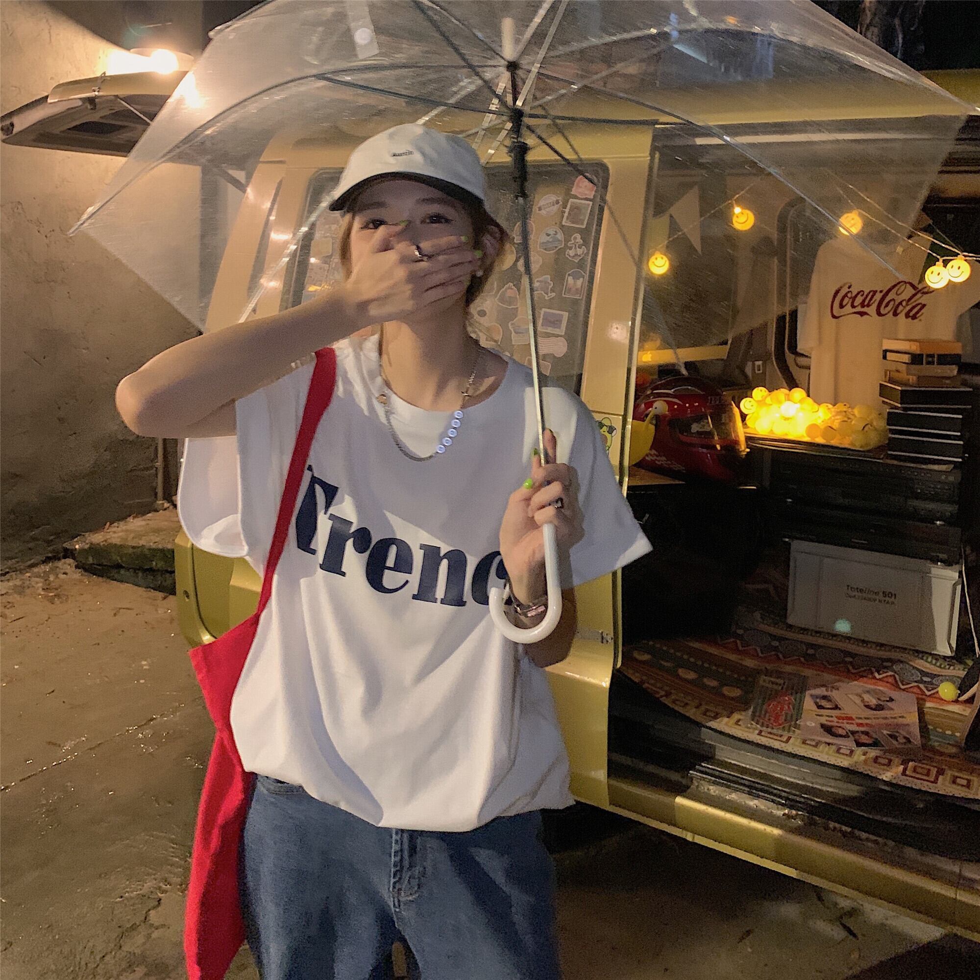 スタイルルーズトップス サマーカジュアルプリントTシャツ 夏物 モンロー61132566653