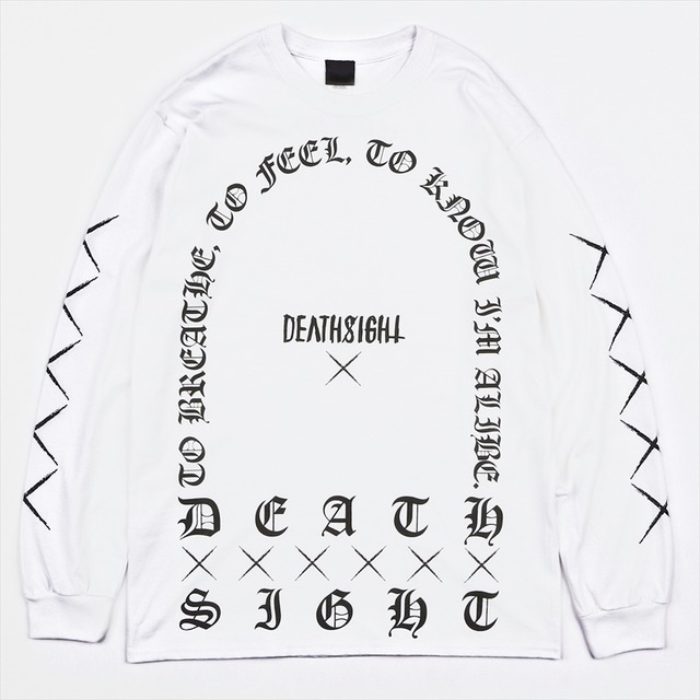 GRAVE L/S TEES / WHITE - メイン画像