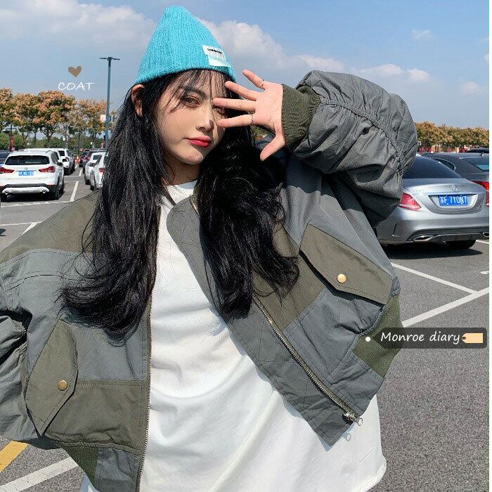 グリーンショートジャケット オータムウィンタールーズ 秋物 冬物 モンロー36206707435