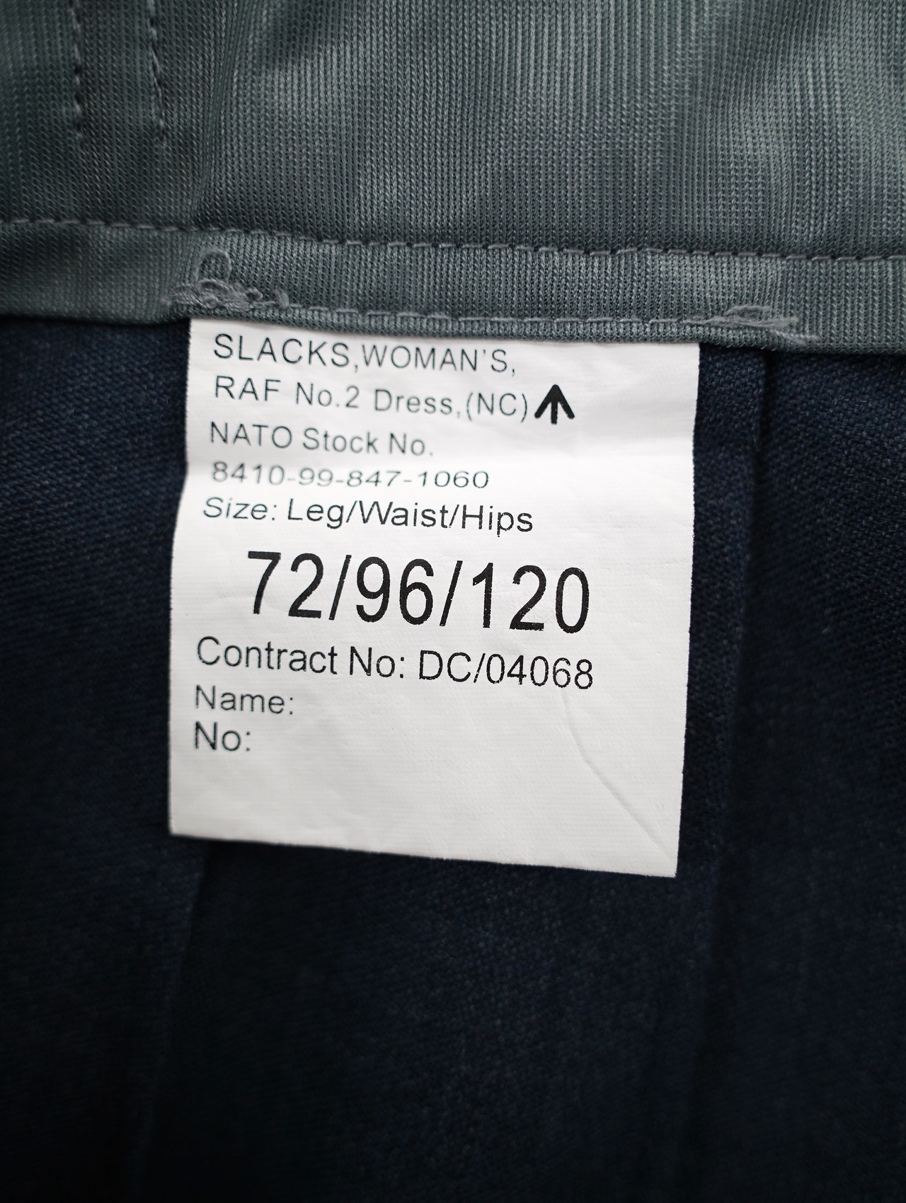 RAF wool military slacks