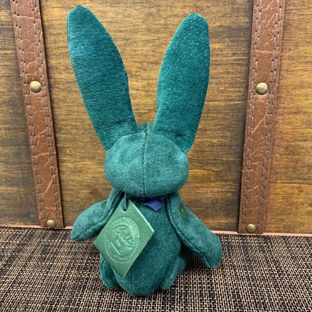 ピッグスウェードのベルラビ★マイスターの手作り「ベルズラビット」グリーン　写真の1点販売です