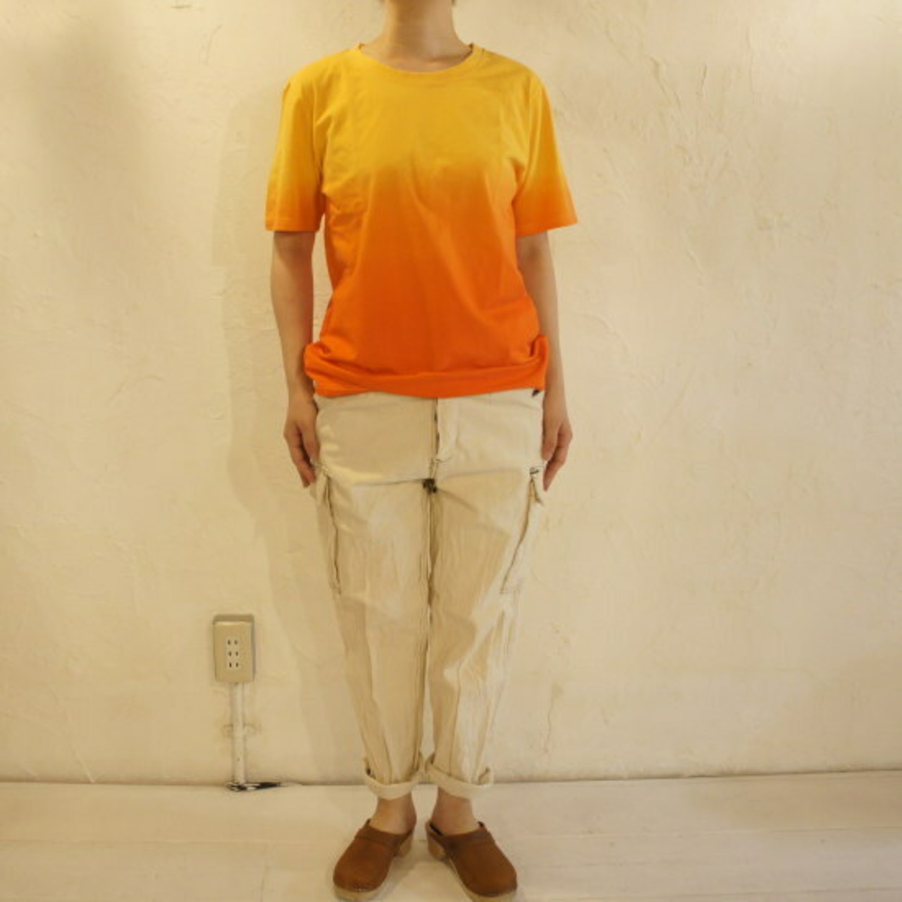 TOPANGA fashion　グラデーションTシャツ　オレンジ