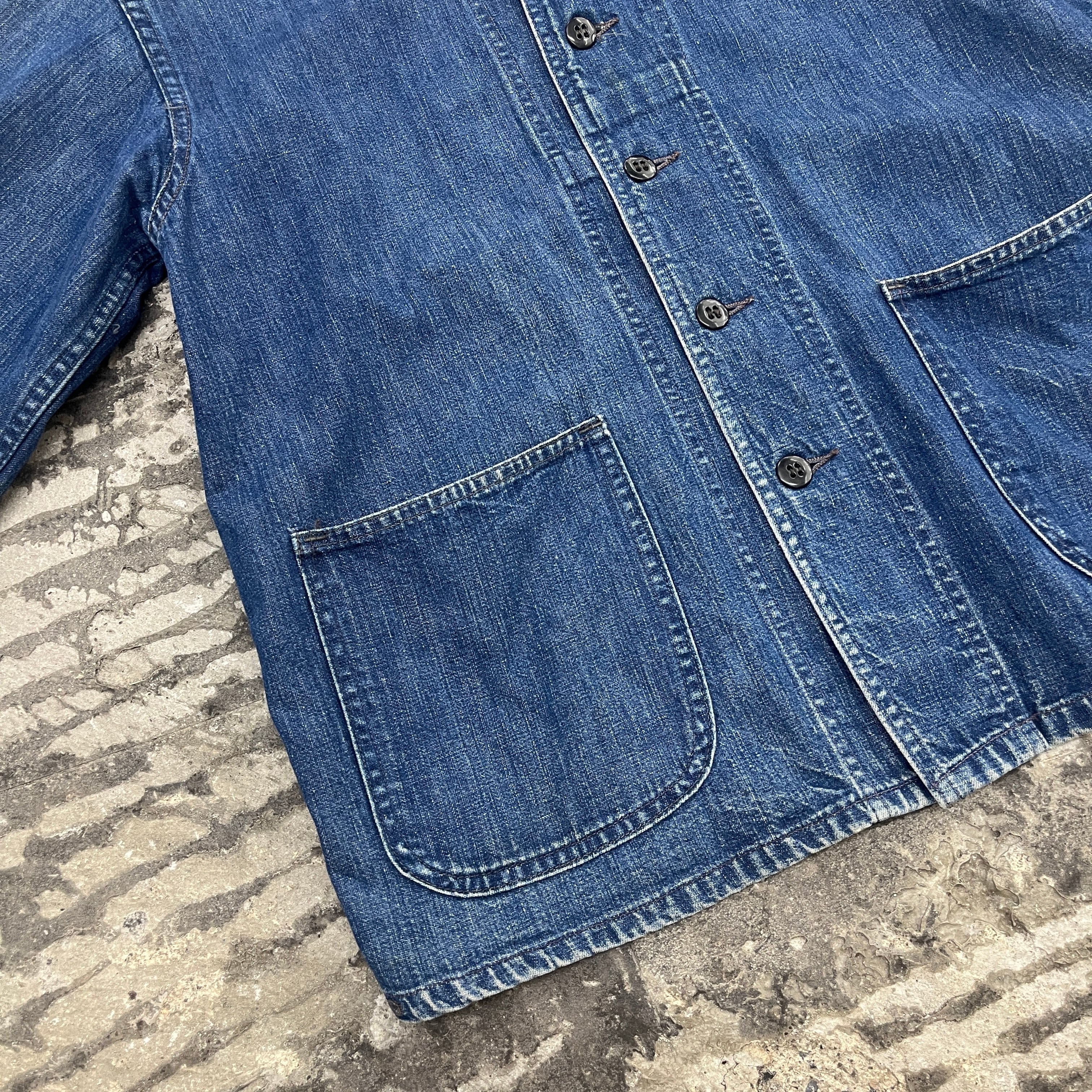 40s US NAVY Shawl Collar Denim Coverall 40年代 ネイビー アメリカ