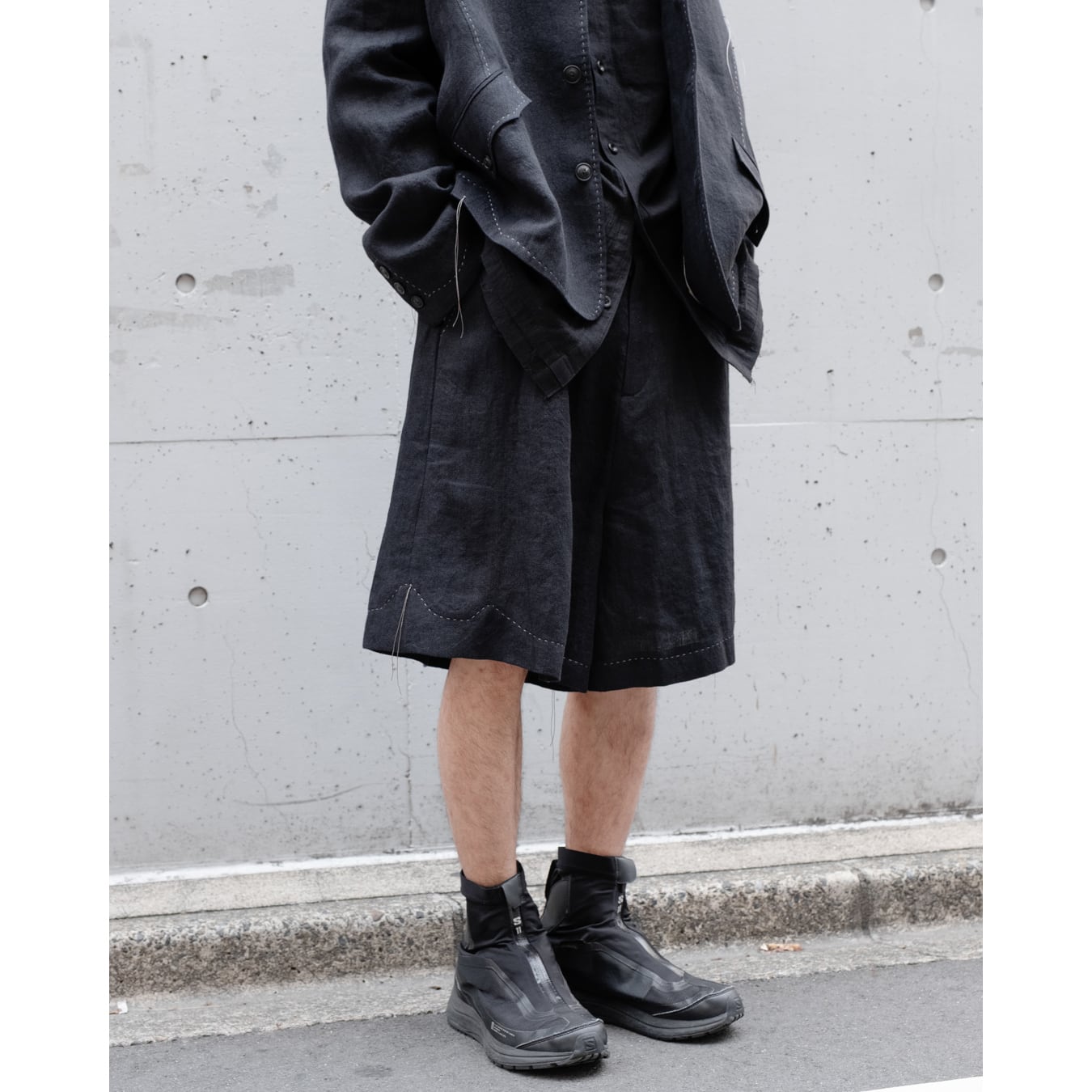 Professor.E ](プロフェッサーイー) 25SS-PE-TRS-03 PLEATED SHORTS