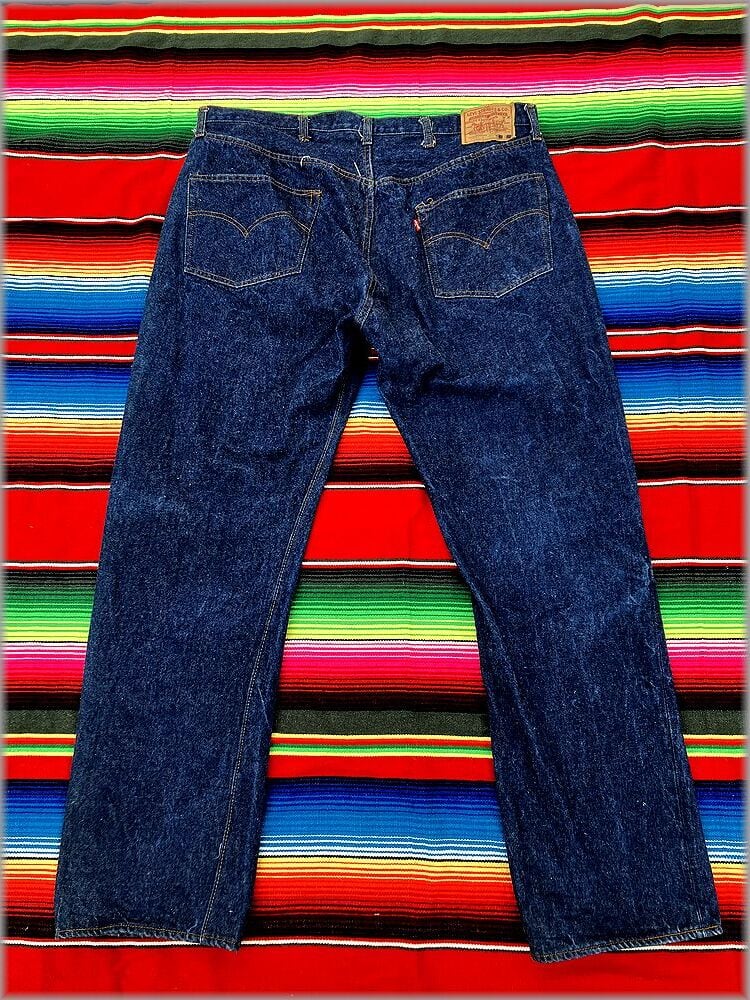 ☆80s 80年 リーバイス 501 超濃紺 デニム パンツ ジーンズ 66後期 W44