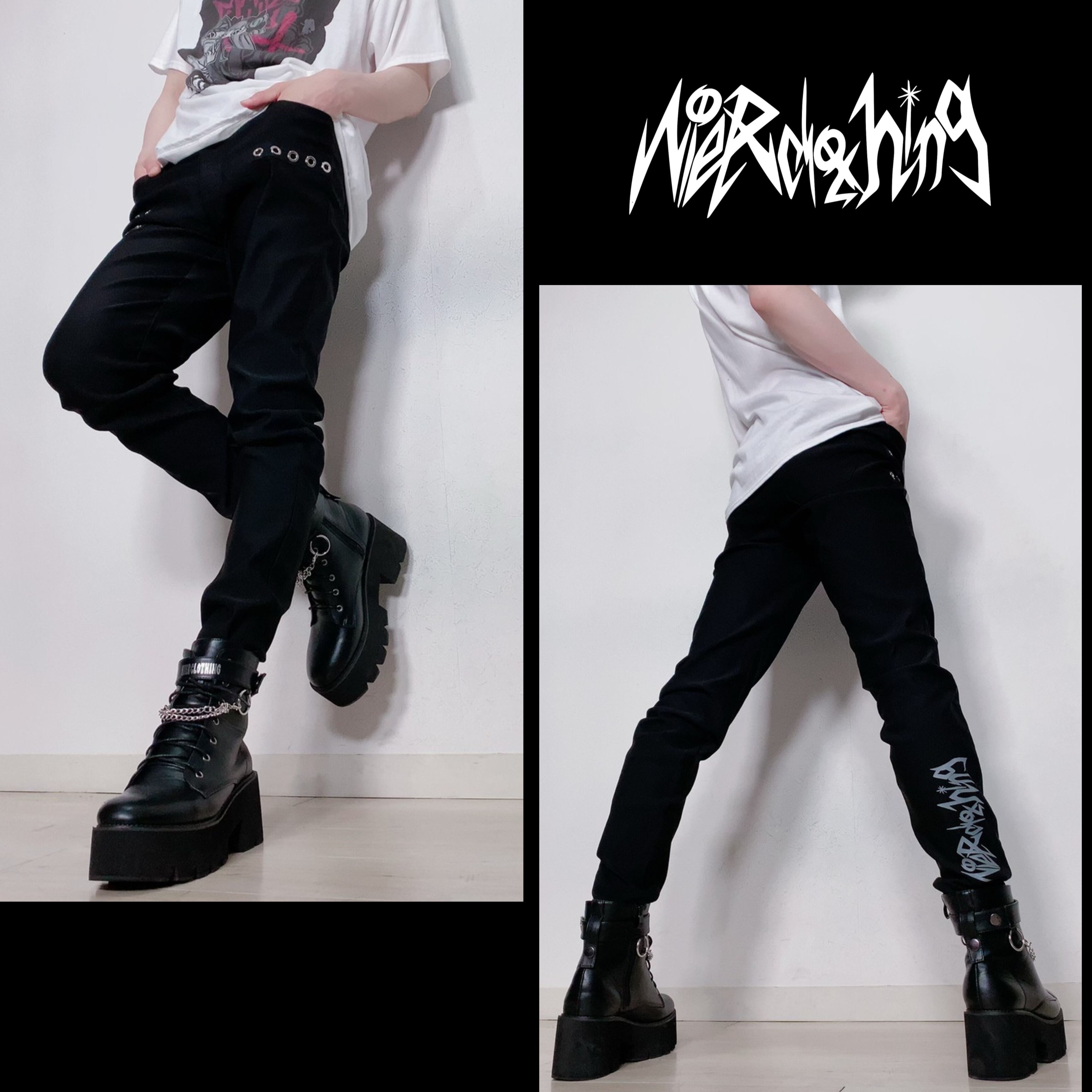 BLACK STYLISH PANTS【NieR clothing】 | NIER CLOTHING powered by BASE