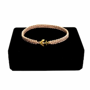 【無料ギフト包装/送料無料/限定】K18 Gold Premium Anchor Bracelet / Anklet Beige【品番 17S2010】