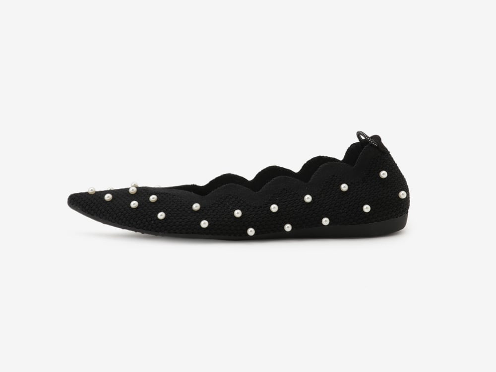 scallop pearls pattern / BLACK | Offen