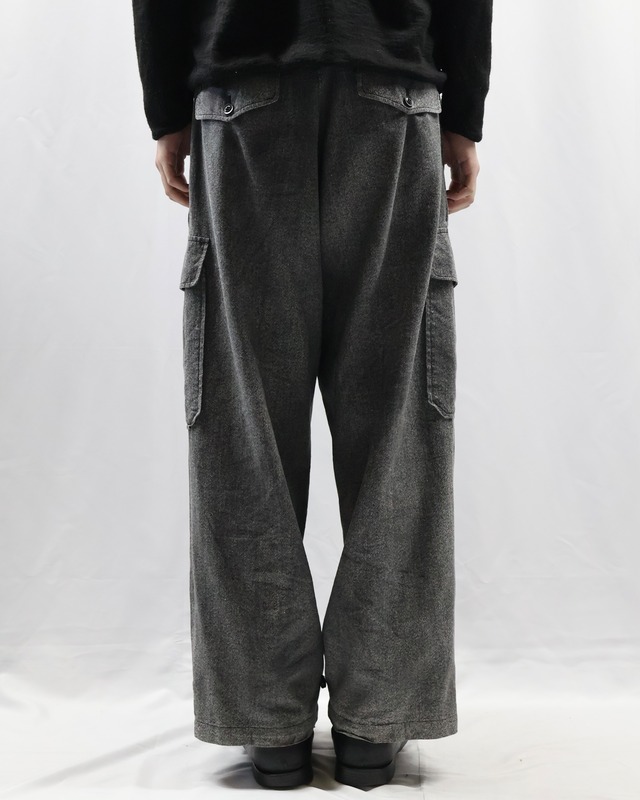 【Y's】hem shaped silhouette pants