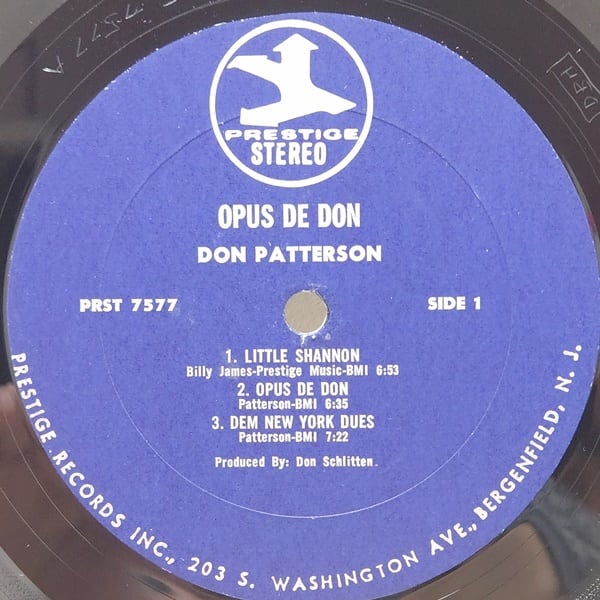 Don Patterson / Opus De Don [PR 7577, PRST 7577] - 画像3