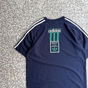 adidas / 80's- print T-shirt sizeL