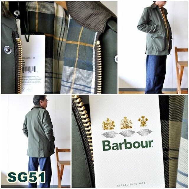 BARBOUR(バブアー) BEDALE SL ビデイルSL　ノンワックス　2LAYER (ノンワックス　 ビデイル SL 2レイヤー)  MCA0784 | bluelineshop powered by BASE