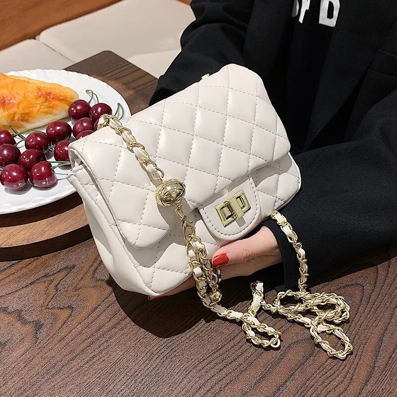 チェーン サマー 夏物 スクウェア メッセンジャーバッグ 手作りハンドバック69262793672