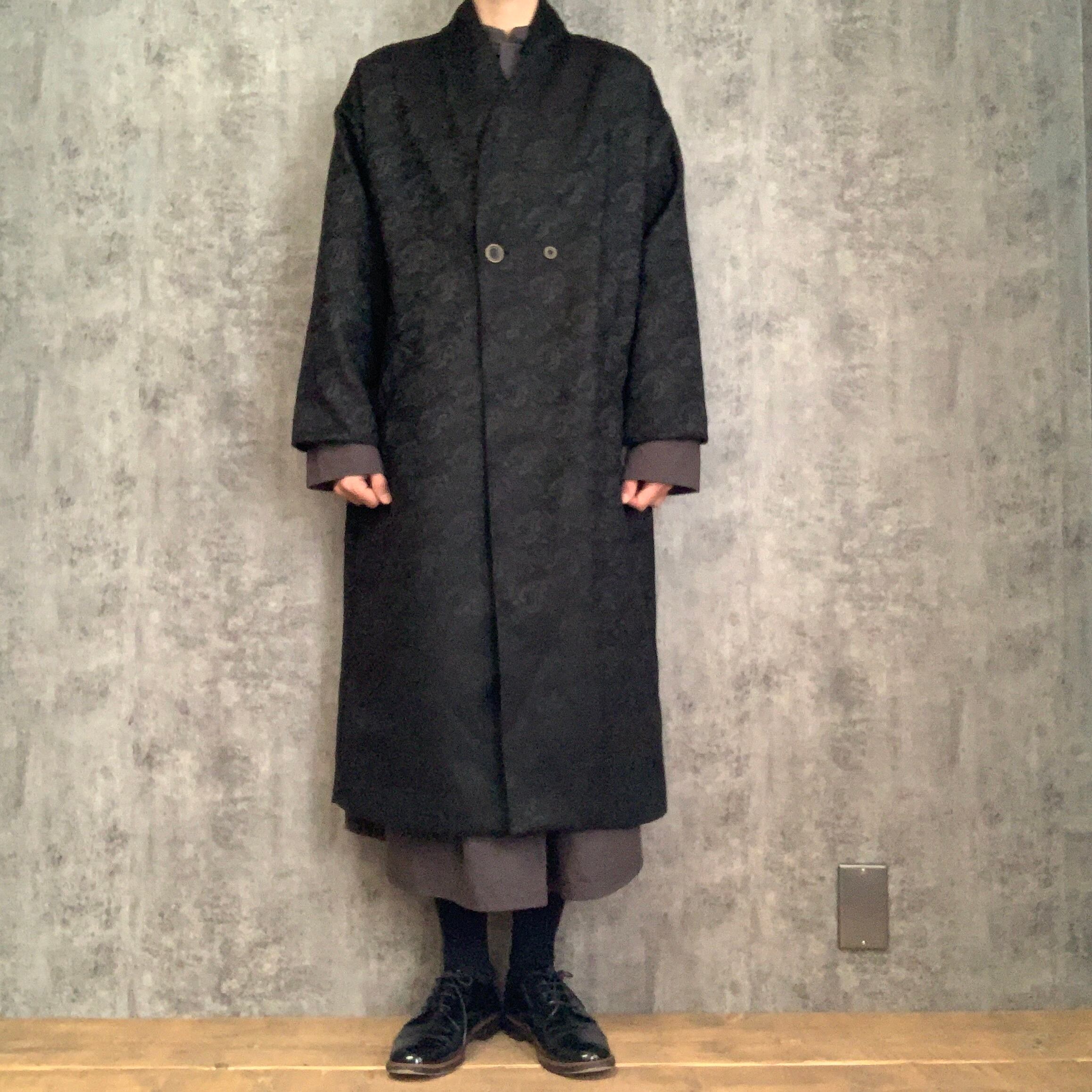 ペイズリースタンドカラーコート paisley stand collar coat | Kajiku