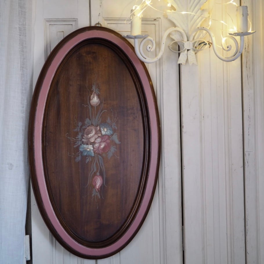 フランスアンティーク アイアン壁掛けミラー | ヴィラモンローズ